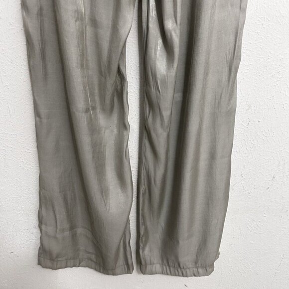 Ellison Light Gray Silky Trouser Pants Sz S Pleated Business Career Lightweight - Picture 8 of 12